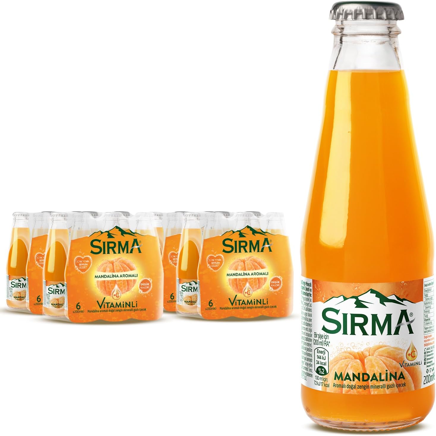 BURSA SIRMA 0,20 LT MANDALİN+C X 24 ADET