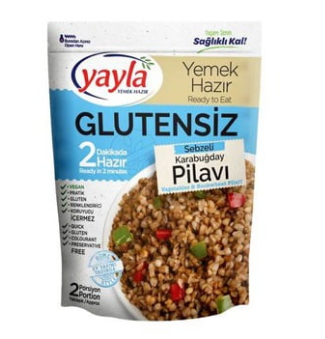 YAYLA GLUTENSİZ SEBZELİ KARABUĞDAY PİLAVI 250 GR. (12X1)