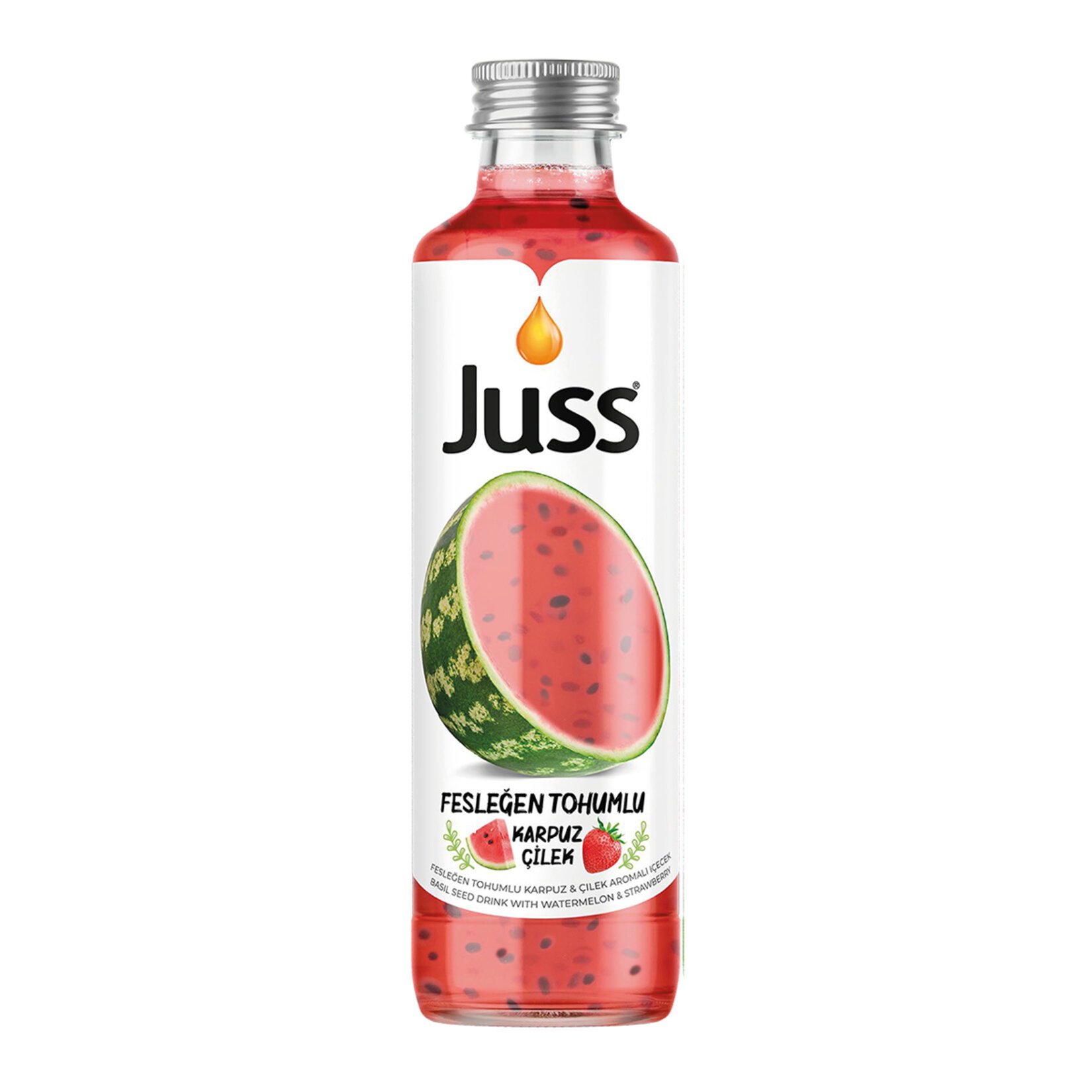JUSS FESLEĞEN TOHUMLU KARPUZ&ÇİLEK CAM 250 ML *
