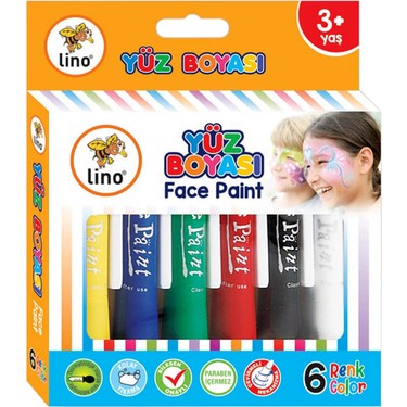LİNO YÜZ BOYASI 6’LI (YIKANABİLİR) (LN-901)