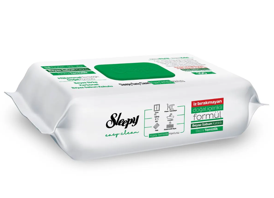 SLEEPY  ÇMŞR SUYU YÜZEY TEMİZL.HAVLUSU 100'LÜ