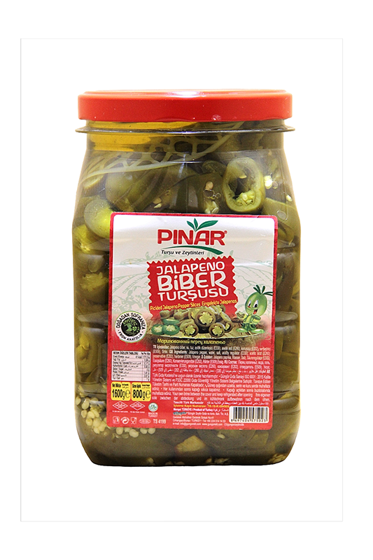 PINAR  1600 cc PET JALAPONE  BİBER TURŞUSU 800 GR