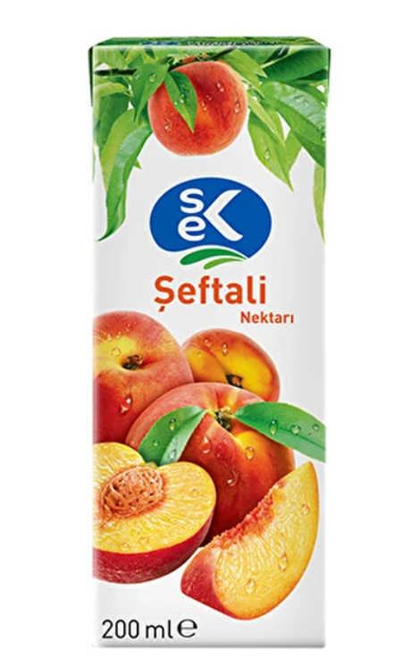 SEK SLIM ŞEFTALİ MEYVE SUYU 200 ML