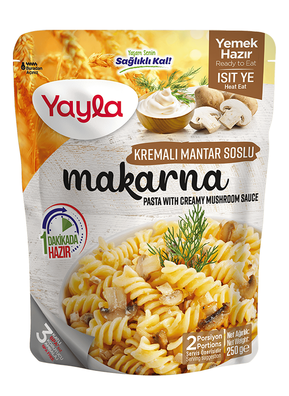 Yayla Kremalı Mantar Soslu Makarna 250 GR