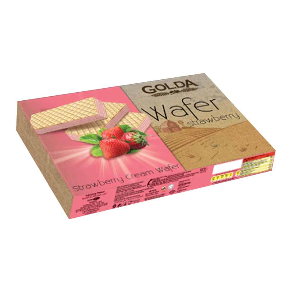 GOLDA WAFERS  ÇİLEK AROMALI GOFRET *175 GR