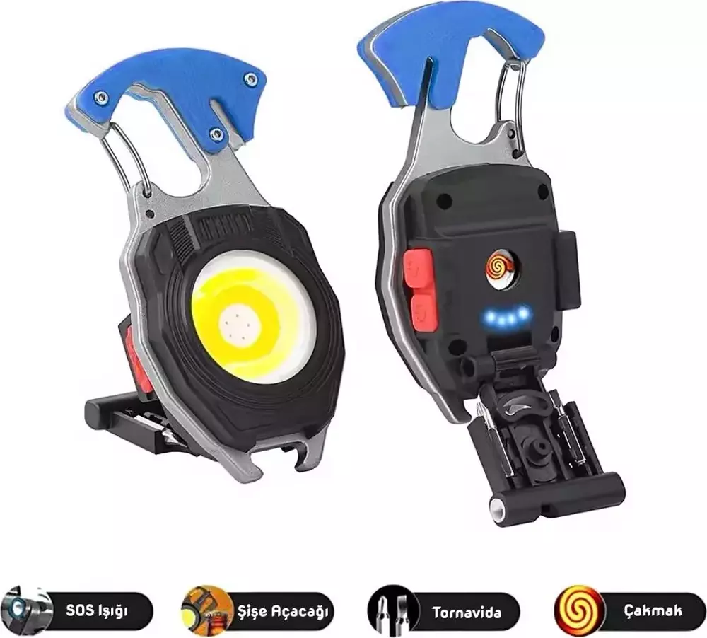 WISON WS-5050 ŞARJLI ANAHTARLIK KAMP IŞIĞI MAVİ